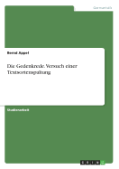 Die Gedenkrede. Versuch einer Textsortenspaltung