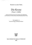 Die Krone (Verse 1-12281): Nach Der Handschrift 2779 Der ?sterreichischen Nationalbibliothek