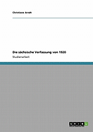 Die schsische Verfassung von 1920