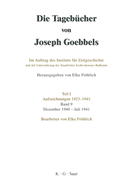 Die Tagebcher von Joseph Goebbels, Band 9, Dezember 1940 - Juli 1941