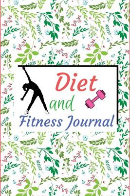 Diet And Fitness Journal: Food Diary: Food Journal, Log, Diet Planner with Calorie Counter ( Softback 90 Days Daily Record Pages) (Food Journals for Weight Loss or Allergies) Cute Green Leaves Cover. - Journals, Windy