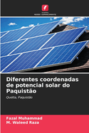 Diferentes coordenadas de potencial solar do Paquist?o