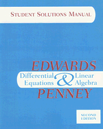 Differential Equations & Linear Algebra, Student Solutions Manual - Edwards, Henry, and Penney, David