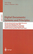Digital Documents: Systems and Principles: 8th International Conference on Digital Documents and Electronic Publishing, DDEP 2000, 5th International Workshop on the Principles of Digital Document Processing, PODDP 2000, Munich, Germany, September 13-15...