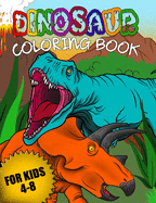 Dinosaur Coloring Book for Kids 4-8