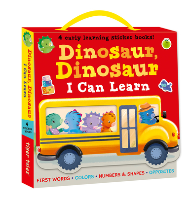 Dinosaur, Dinosaur I Can Learn 4-Book Boxed Set with Stickers: First Words, Colors, Numbers and Shapes, Opposites - Craven, Villetta, and Rescek, Sanja (Illustrator)