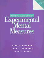 Directory of Unpublished Experimental Mental Measures: Volumes 1-3