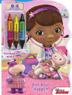 Doc McStuffins Boo Boos Happen: Shaped Book to Color with Crayons