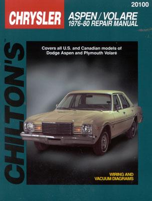 Dodge Aspen/Volare (76 - 80) (Chilton) - Chilton Automotive Books, and The Nichols/Chilton, and Chilton