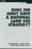 Does the Army Have a National Land Use Strategy?