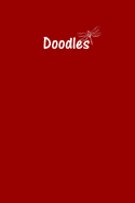 Doodle Journal - Great for Sketching, Doodling, Project Planning or Brainstorming: Medium Ruled, Soft Cover, 6 X 9 Journal, Brick Red, 365 Dated Pages