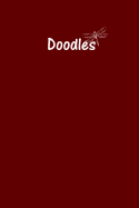 Doodle Journal - Great for Sketching, Doodling, Project Planning or Brainstorming: Medium Ruled, Soft Cover, 6 X 9 Journal, Crimson Red, 365 Dated Pages