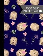 Dot Grid Notebook: Cute Hedgehogs and Butterflies Softcover Paperback Dot Grid Journal or Notebook