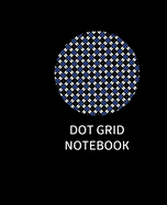 Dot Grid Notebook: Geometric DOT Pattern Motif cover - 7.5" X 9.25" DOTS spaced .2" apart 100 pages