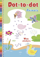 Dot-To-Dot Animals: With Stickers