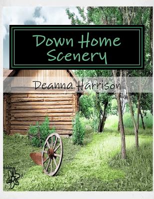 Down Home Scenery: Grayscale Adult Coloring Book - Harrison, Deanna L