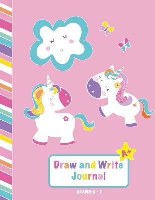 Draw and Write Journal: Grades K-2: Primary Composition Notebook, Top Half for Drawing, Bottom Half Lined for Writing Practice (Solid Primary Lines + Dotted Middle Lines), 0.5 Inch Ruled, 8.5x11 Inch Page - Aunt Meg and Me Journals