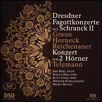 Dresdner Fagottkonzerte aus Schranck II - Dresdner Kappelsolisten; Erik Reike (fagotto); Harald Heim (horn); Klaus Gayer (horn); Helmut Branny (conductor)