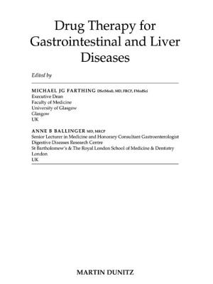 Drug Therapy for Gastrointestinal Disease - Farthing, Michael J G, Prof., MD (Editor), and Ballinger, Anne B (Editor)