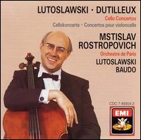 Dutilleux, Lutoslawski: Cello Concertos - Mstislav Rostropovich (cello); Orchestre de Paris; Serge Baudo (conductor)