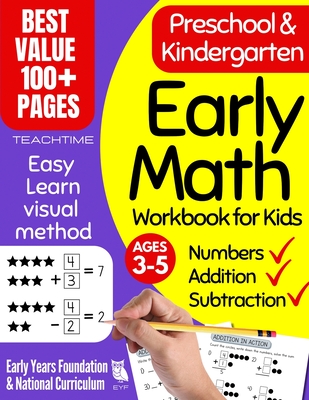 Early Math Workbook for Kids: Preschool & Kindergarten Number Tracing ...