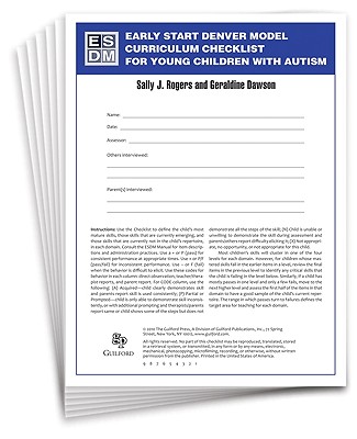 Early Start Denver Model Curriculum Checklist for Young Children with Autism - Rogers, Sally J, Dr., PhD, and Dawson, Geraldine, PhD