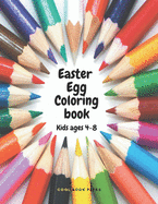 Easter Egg Coloring Book for Kids: 50 Cute Designs, Ages 4-8, Simple Drawings, Large print 8.5 x 11 inches