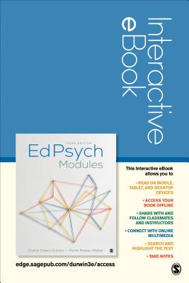 Edpsych Modules Interactive eBook - Durwin, Cheryl Cisero, and Reese-Weber, Marla J