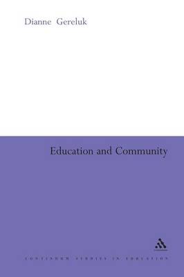 Education and Community - Gereluk, Dianne