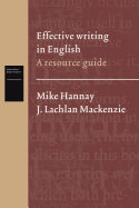 Effective Writing in English: A Resource Guide
