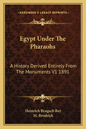 Egypt Under The Pharaohs: A History Derived Entirely From The Monuments V1 1891