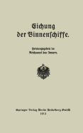 Eichung Der Binnenschiffe