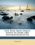 Eine Reise Quer Durch Indien Im Jahre 1881: Erinnerungsblatter