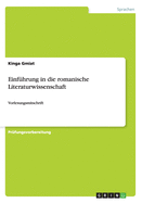 Einfhrung in die romanische Literaturwissenschaft: Vorlesungsmitschrift