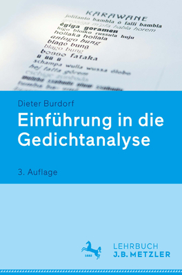 Einfuhrung in Die Gedichtanalyse - Burdorf, Dieter