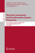 Electronic Government and the Information Systems Perspective: 8th International Conference, Egovis 2019, Linz, Austria, August 26-29, 2019, Proceedings