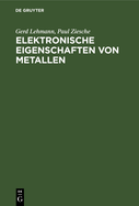 Elektronische Eigenschaften Von Metallen