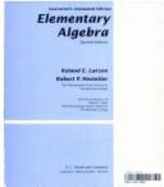 Elementary Algebra - Larson, Roland E, and Heyd, David E, and Hostetler, Robert P