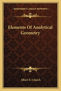 Elements Of Analytical Geometry