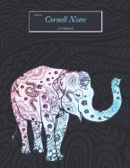 Elephant Cornell Notes Notebook: Blank Composition Book of Systematic Method Outline Composed of Notebook with Column and Line Format