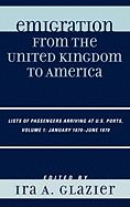 Emigration from the United Kingdom to America: Lists of Passengers Arriving at U.S. Ports, January 1870 - June 1870