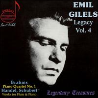 Emil Gilels: Legacy, Vol. 4 - Alexander Korneyev (flute); Dmitri Tsiganov (violin); Emil Gilels (piano); Sergei Shirinsky (cello); Vadim Borisovsky (viola)