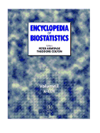 Encyclopedia of Biostatistics, 6 Volume Set - Armitage, Peter, and Colton, Theodore