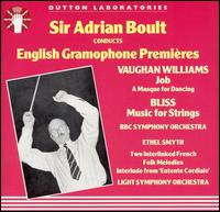 English Gramophone Premieres - Adrian Boult (conductor)
