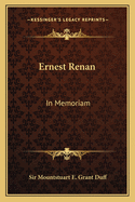 Ernest Renan: In Memoriam