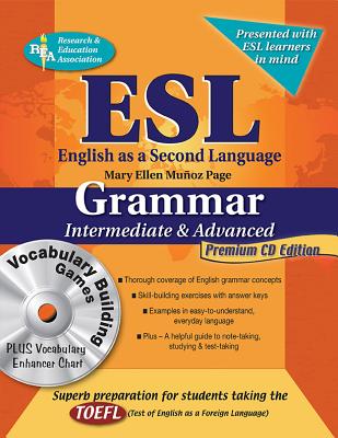 ESL Intermediate/Advanced Grammar W/Vocab Builder W/CD-ROM - Munoz-Page, Mary Ellen, and Munoz, Mary Ellen, and English Language Study Guides