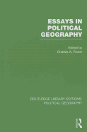 Essays in Political Geography (Routledge Library Editions: Political Geography)