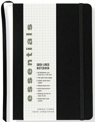Essentials Lg Black Grid-Line Ntbk - Peter Pauper Press, Inc (Creator)