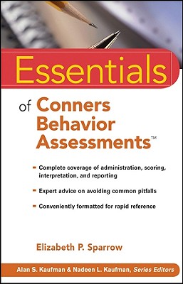 Essentials of Conners Behavior Assessments - Sparrow, Elizabeth P