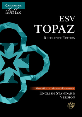 ESV Topaz Reference Edition, Dark Green Goatskin Leather, ES676:XRL - 